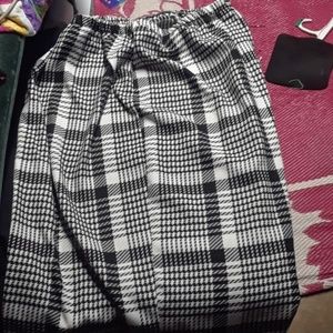 Long Black and White Skirt